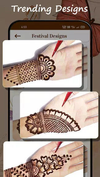 Mehndi Design Easy Simple 스크린샷 1
