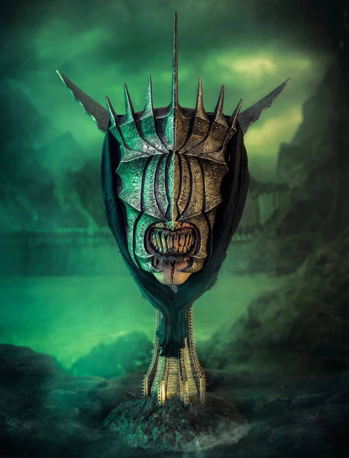 MOCA DE SAURON 1: 1 Máscara de arte a escala