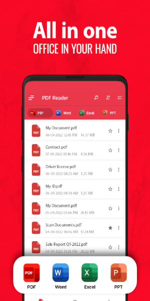PDF-Reader-Oberfläche