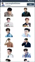 Schermata Sticker Chat Lee Jong Suk Cute KPOP 2