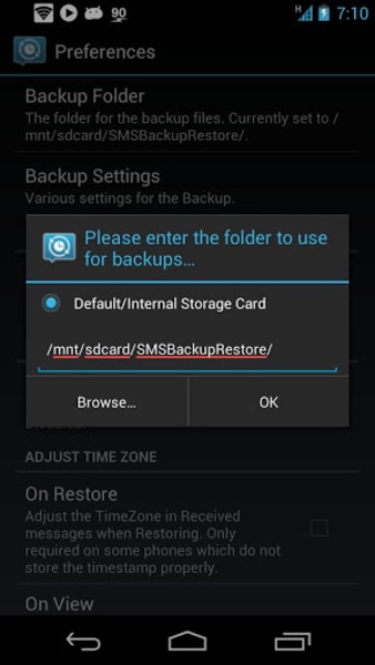 SMS Backup and Restore Screenshot 1