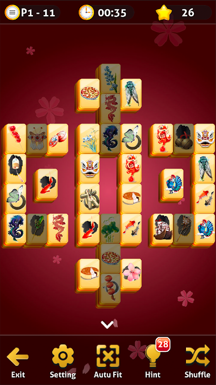 Mahjong Solitaire - Oriental Journey Ảnh chụp màn hình 2