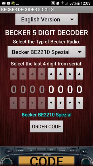 Becker 5Digit Radio Code应用截图第3张