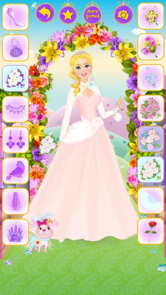 Princess Wedding Dress Up Game Tangkapan skrin 2