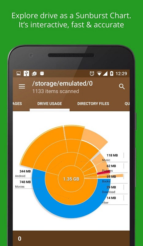 Storage Analyzer & Disk Usage स्क्रीनशॉट 2