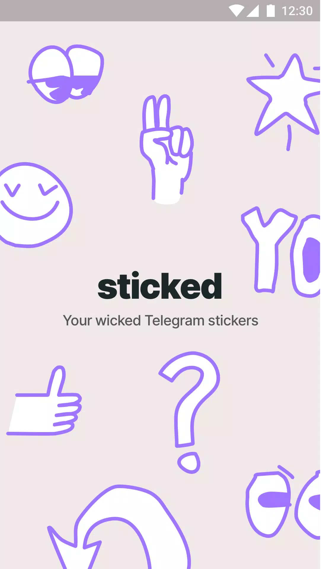 Sticked - Telegram stickers ဖန်သားပြင်ဓာတ်ပုံ 1