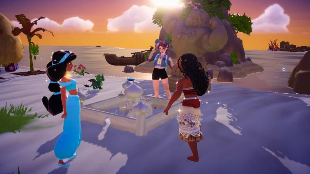 Một cuộc thi Sandcastle ở Thung lũng Dreamlight của Disney
