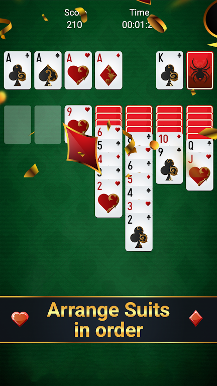 Free spider solitaire - classic solitaire ภาพหน้าจอ 3