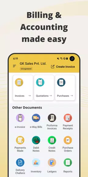 GimBooks: Invoice, Billing App Screenshot 1