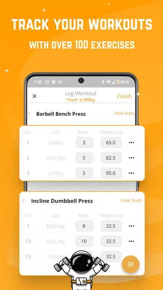 Stronger - Workout Gym Tracker Zrzut ekranu 1