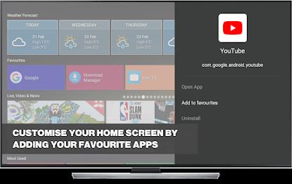 Super Smart TV Launcher Tangkapan skrin 4