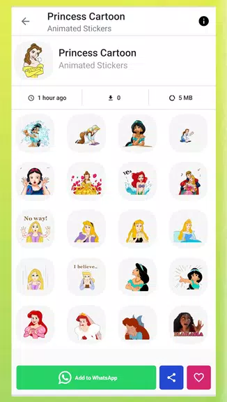 Princess Animated Stickers应用截图第2张