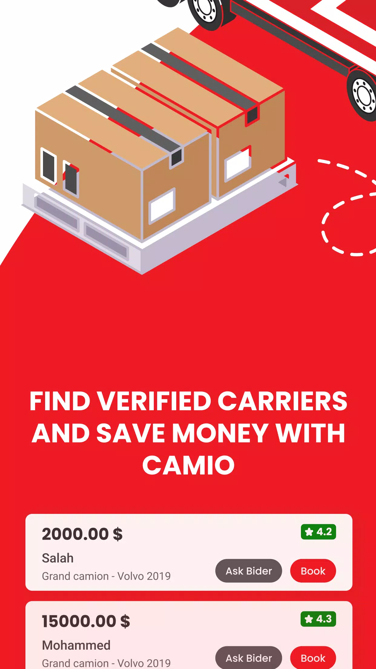 CAMIO – Transport Marchandise Скриншот 2