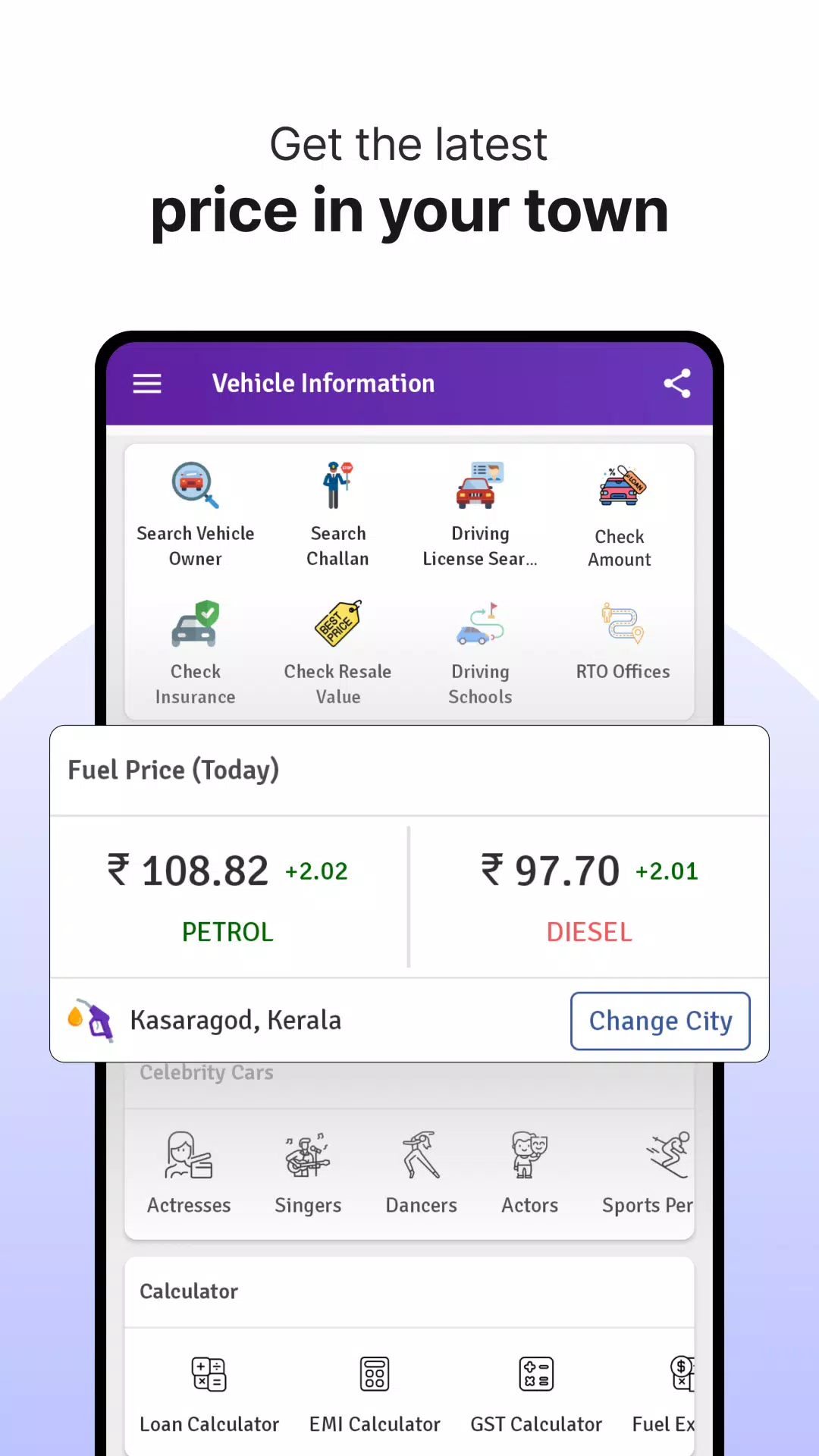 RTO Vehicle Info App, Challan Скриншот 1