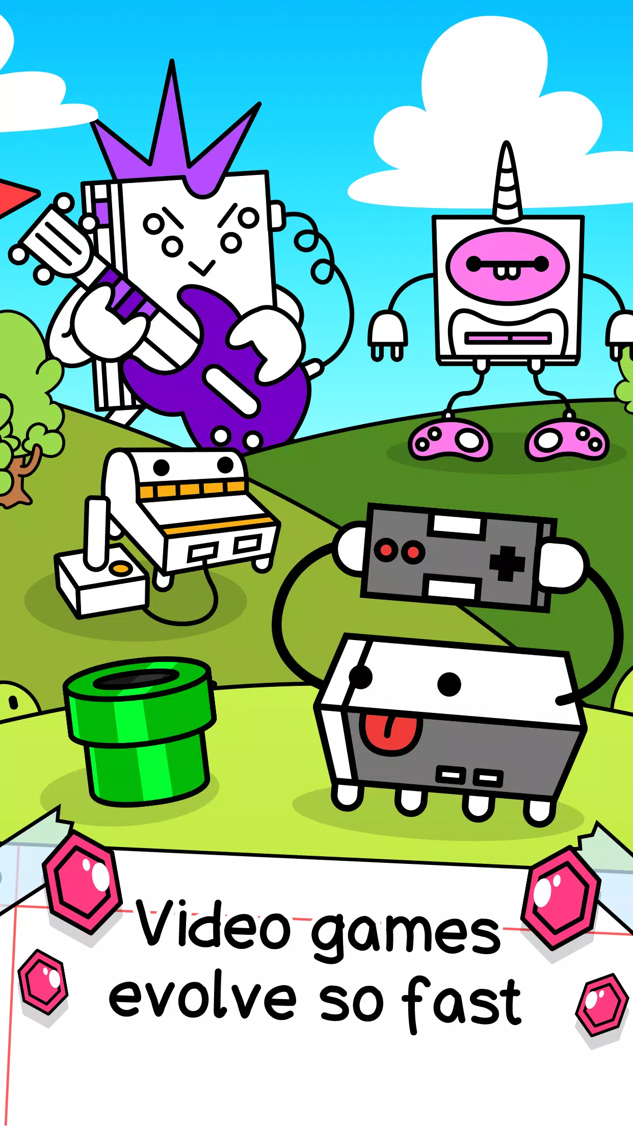 Video Game Evolution: Merge it Schermafbeelding 1