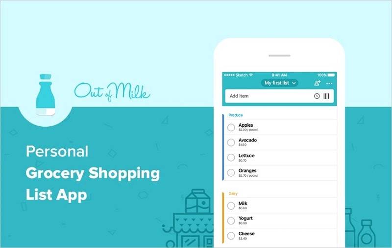 Grocery List App - Out of Milk應用截圖第1張