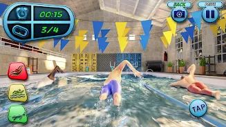 Swimming Pool Water Race Game Скриншот 2