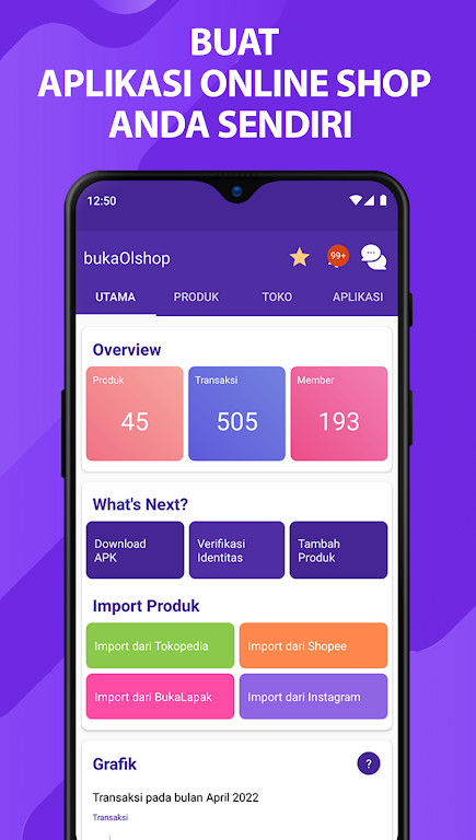 bukaOlshop - Buat App Toko 스크린샷 1