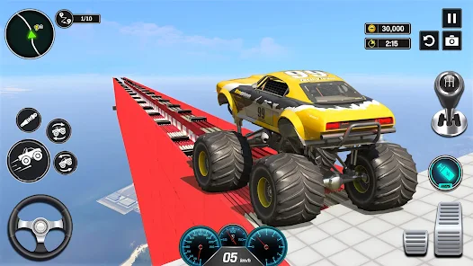 Monster Truck Mega Ramp - Extreme Stunts GT Racing Screenshot 3