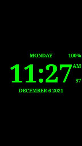 Digital Clock Live Wallpaper-7 Screenshot 2