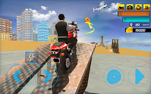 Superhero Stunt Bike Simulator Captura de tela 4