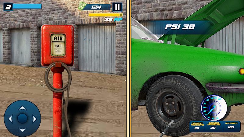 Tire Shop Car Mechanic Game 3d Ảnh chụp màn hình 1