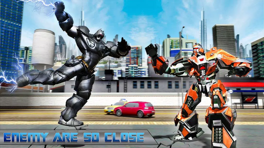 Flying Rope Hero Robot Fight Simulator Screenshot 4