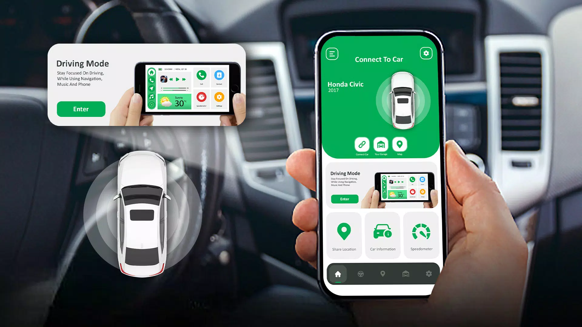 CarPlay : Android Auto Sync 스크린샷 1
