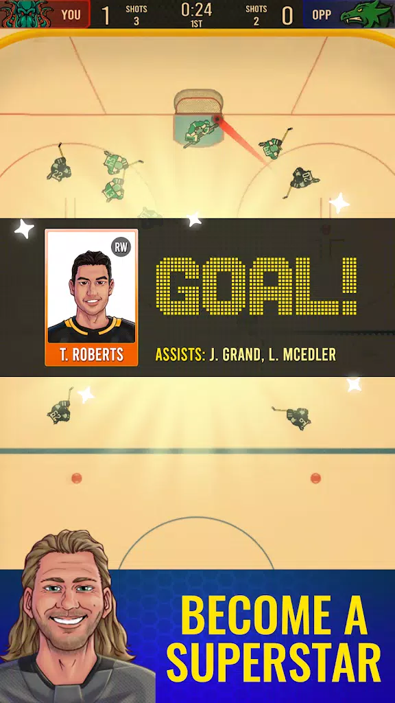 Superstar Hockey Tangkapan skrin 3