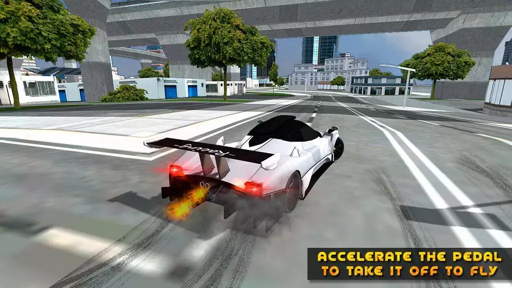 Flying Car Game driving Screenshot 4