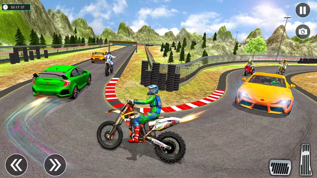 Sports Car vs Bike Racing Screenshot 3