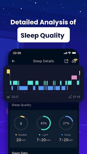 Sleep Monitor ตรวจสอบให้แน่ใจว่าห้องนอนของคุณเย็น มืด และเงียบสงบ ตรวจสอบผลกระทบด้านสิ่งแวดล้อมต่อการนอนหลับของคุณโดยใช้แอป<strong>
<>
</strong></p>ลดเวลาหน้าจอก่อนนอน:<ul> ลดเวลาหน้าจอก่อนนอนเพื่อหลีกเลี่ยงการรบกวนแสงสีฟ้า ติดตามผลกระทบโดยใช้ <li>.<strong>
</strong>Sleep Monitorการตรวจสอบข้อมูลปกติ:</li> ตรวจสอบข้อมูลการนอนหลับของคุณเป็นประจำเพื่อดูข้อมูลเชิงลึกอันมีค่าและการปรับเปลี่ยนเพื่อปรับปรุงคุณภาพการนอนหลับ<li>
<strong></strong>ใช้ประโยชน์จากการปลุกอัจฉริยะ:</li> ตื่นขึ้นมาด้วยความรู้สึกสดชื่นโดยใช้การปลุกอัจฉริยะเพื่อจัดเวลาตื่นให้สอดคล้องกับช่วงการนอนหลับที่เบาที่สุดของคุณ<li>
<>
<strong>บทสรุป</strong>
</li>การนำเทคโนโลยีการนอนหลับมาใช้เป็นก้าวสำคัญสู่สุขภาพและความเป็นอยู่ที่ดีขึ้น  </ul><h2> APK</h2> มอบวิธีที่เข้าถึงได้และใช้งานง่ายในการทำความเข้าใจและปรับปรุงนิสัยการนอนหลับของคุณ  มันเป็นมากกว่าแค่แอพ เป็นพันธมิตรในการบรรลุการนอนหลับที่ดีขึ้นและความเป็นอยู่โดยรวมที่ดีขึ้น โดยนำเสนอฟีเจอร์ที่ครอบคลุม การวิเคราะห์ข้อมูล และคำแนะนำที่เป็นประโยชน์สำหรับไลฟ์สไตล์ที่มีสุขภาพดีขึ้น<p>