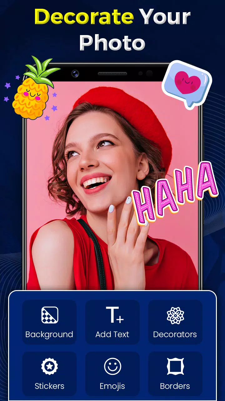 Add Text on Photo - Img Editor Скриншот 1