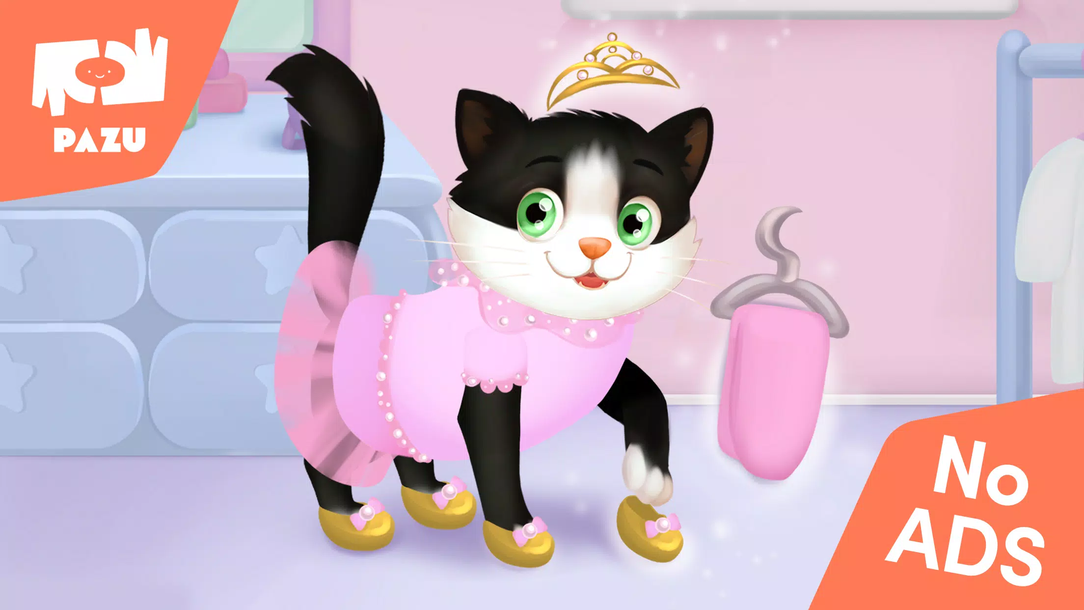 Cat game - Pet Care & Dress up 스크린샷 1