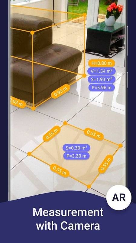 AR Ruler: 测量尺,尺子量度,直尺量度,ar量度器應用截圖第4張