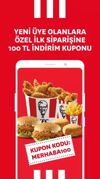 KFC Türkiye – Yemek Siparişi Скриншот 2