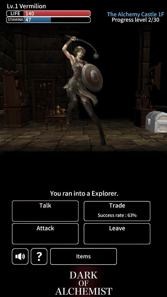 Dark of Alchemist - Dungeon Cr Zrzut ekranu 4