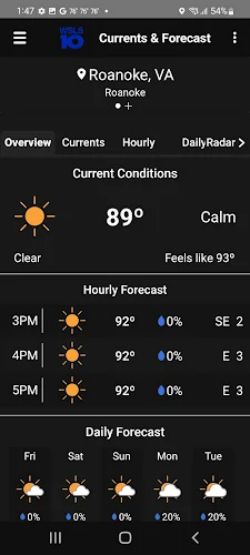 WSLS 10 Roanoke Weather স্ক্রিনশট 2