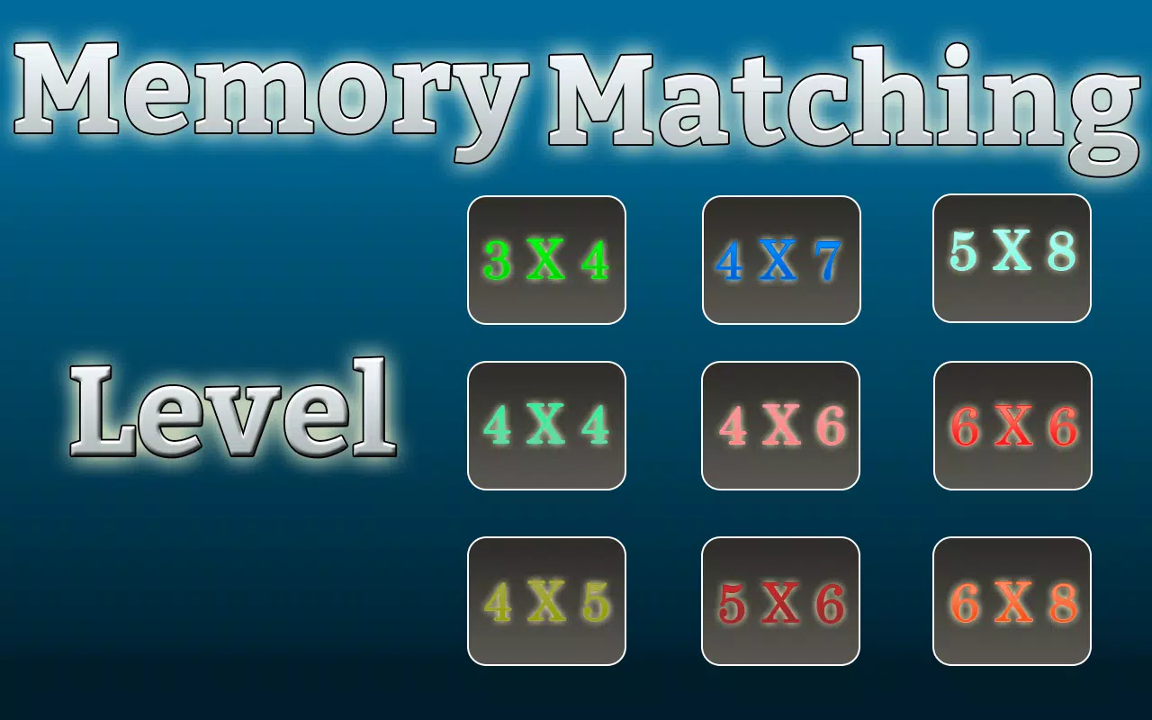 Memory Matching Game Скриншот 1