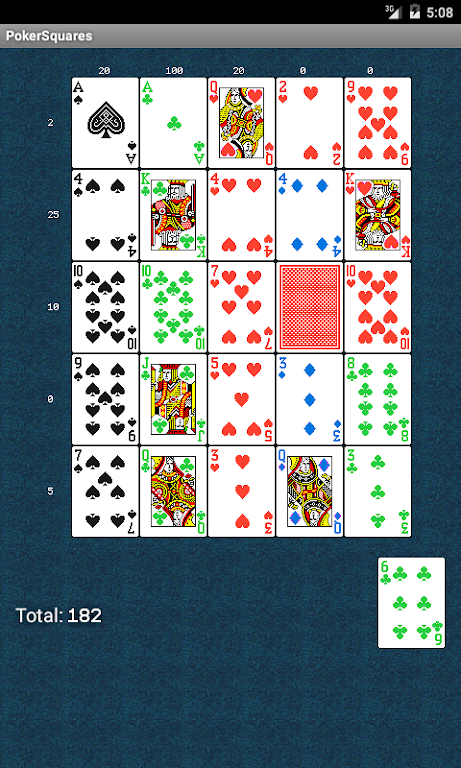 Poker Squares Скриншот 1