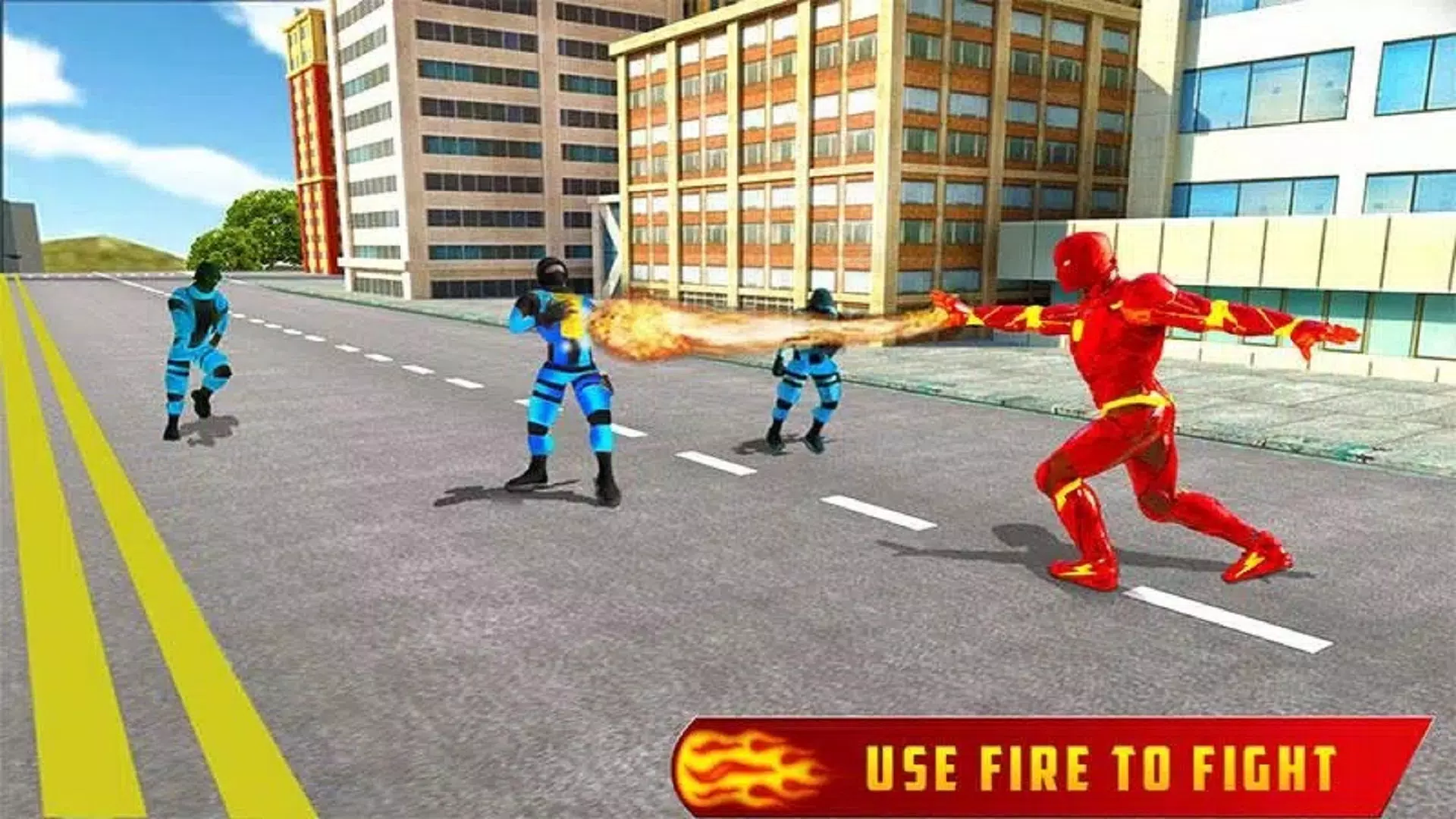 Fire Hero Robot Transform Game Скриншот 4