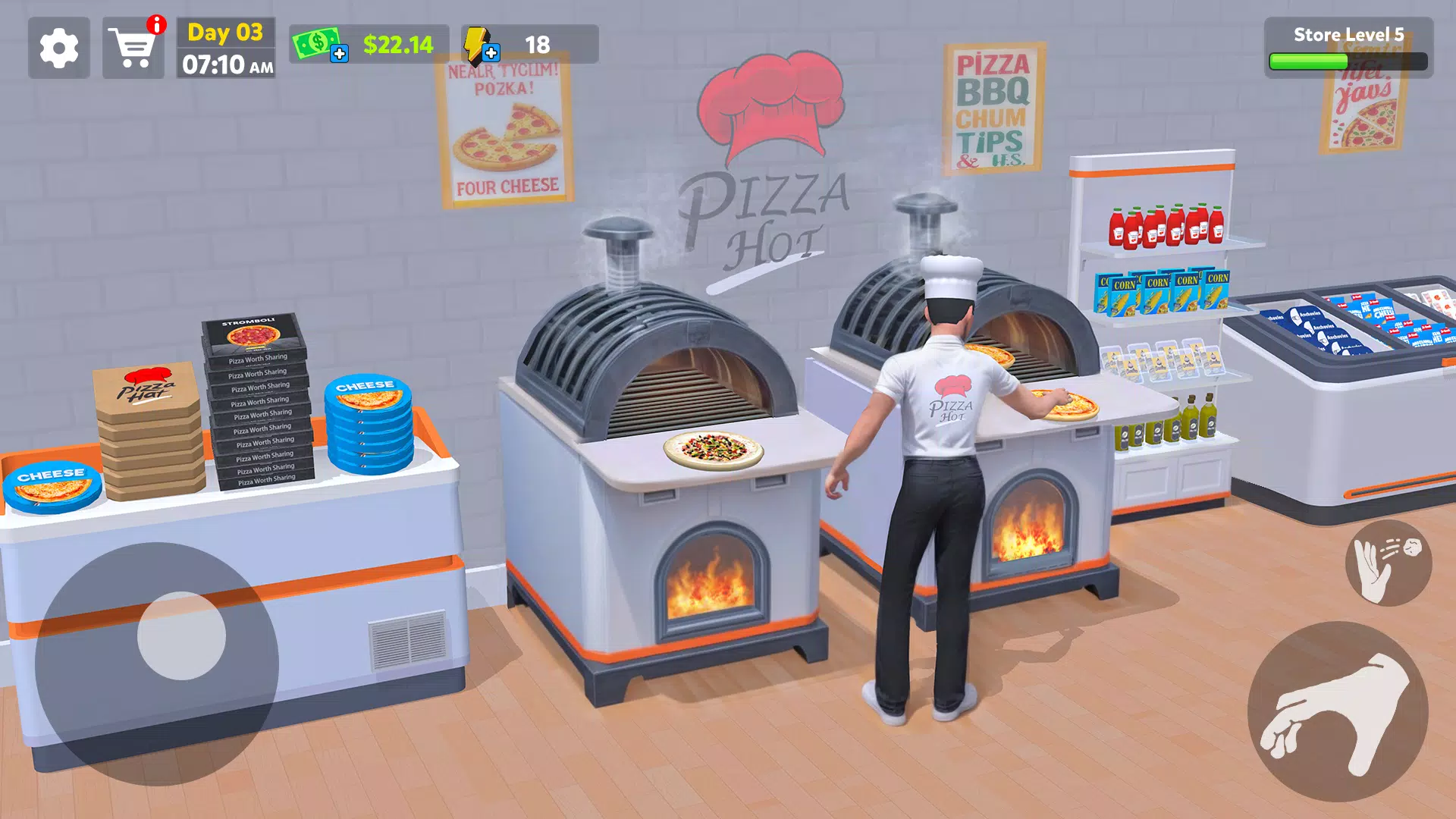 Pizza Shop Simulator 3D Schermafbeelding 2