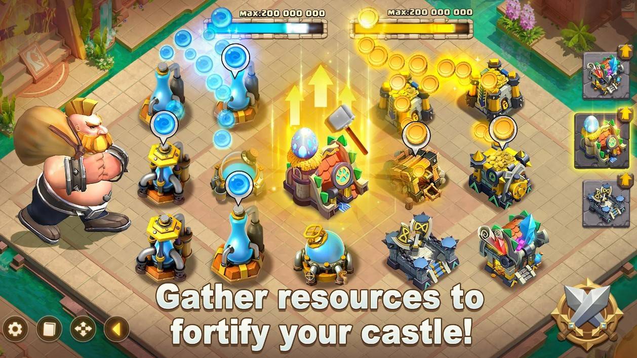 Castle Clash: Governe o Mundo - Resgatar recompensas de código