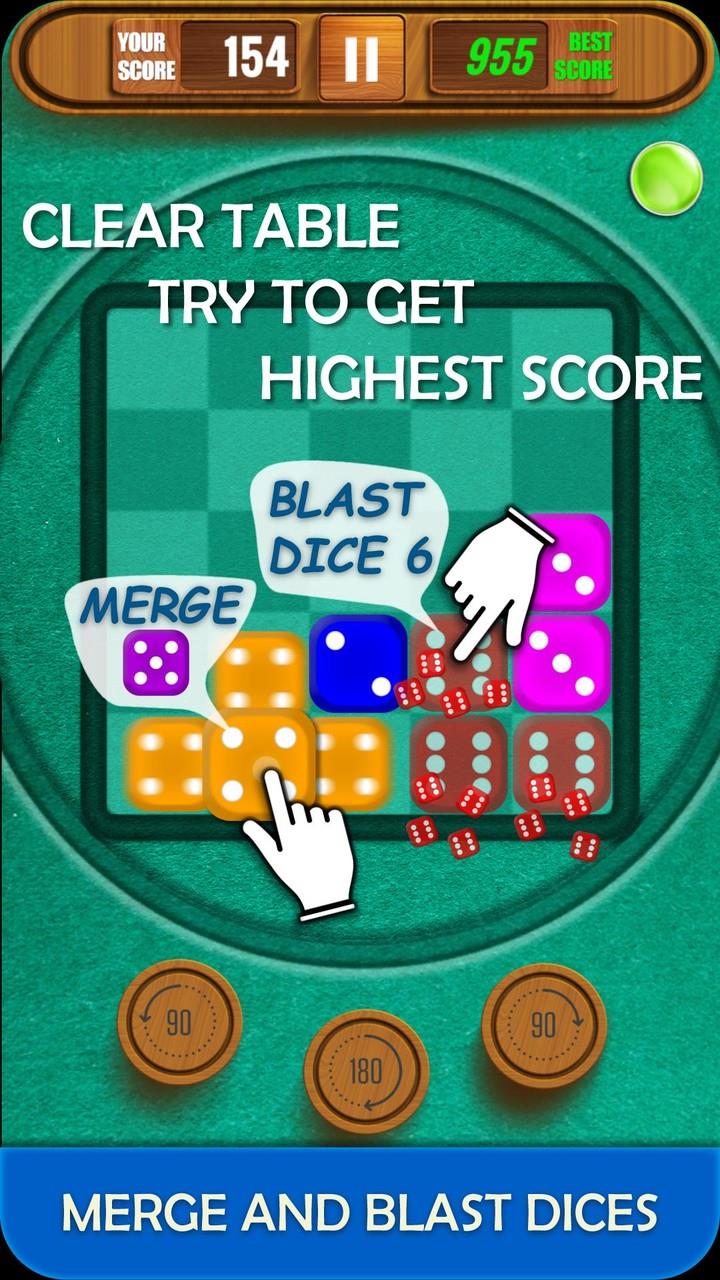 Dice Merge And Blast Puzzle ဖန်သားပြင်ဓာတ်ပုံ 3