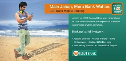 IDBI Bank GO Mobile+ स्क्रीनशॉट 1