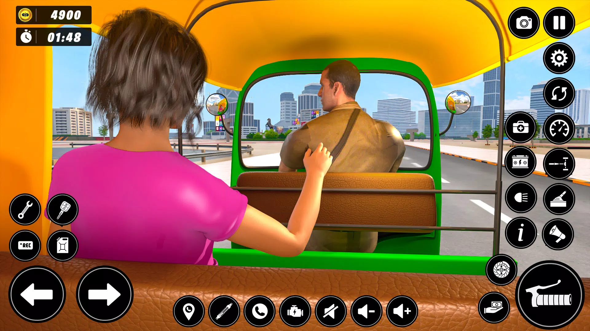 Auto Tuk Tuk Rickshaw Game Скриншот 4