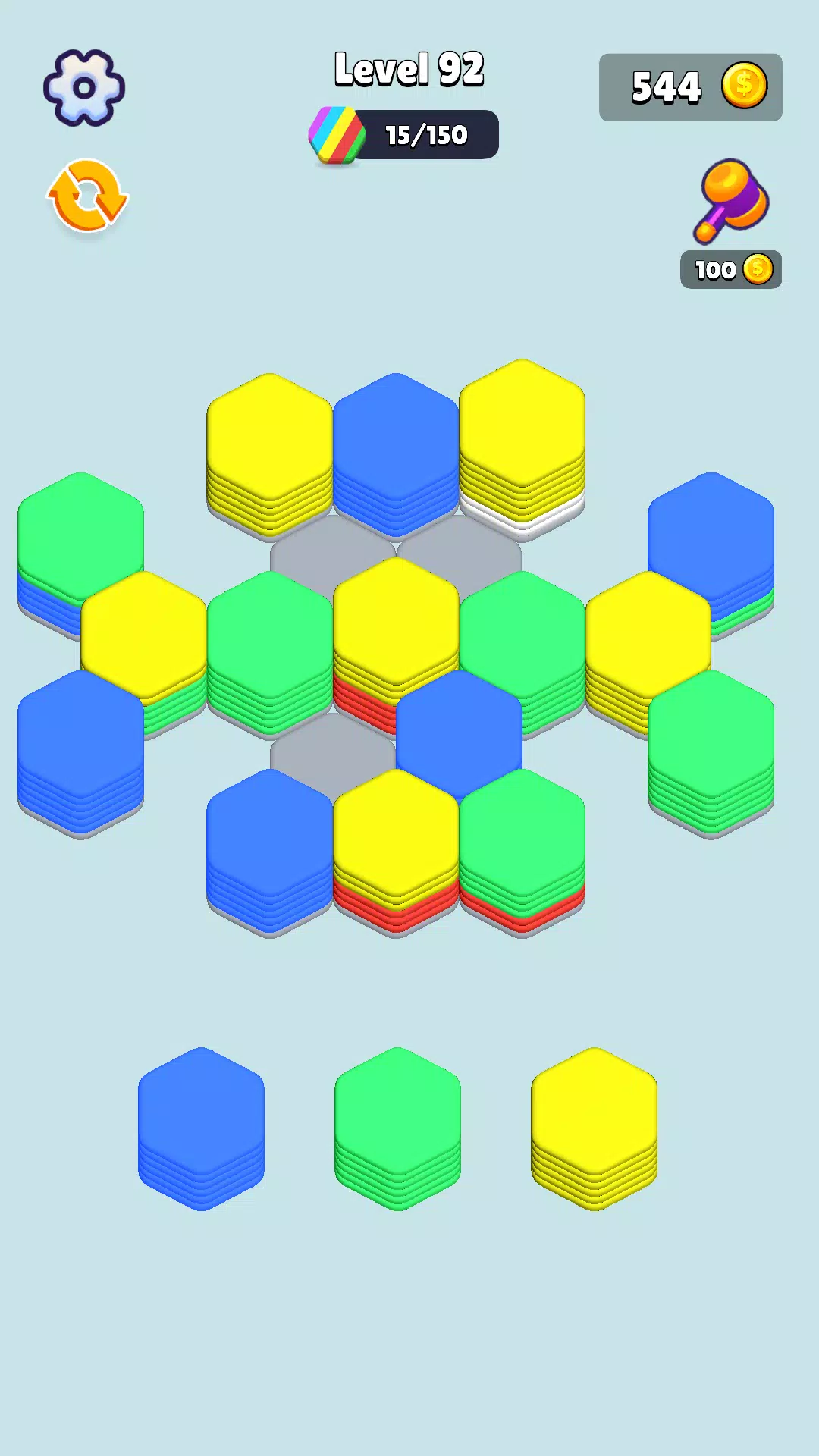 Stack Hexa Sort: Puzzle Match Ekran Görüntüsü 3