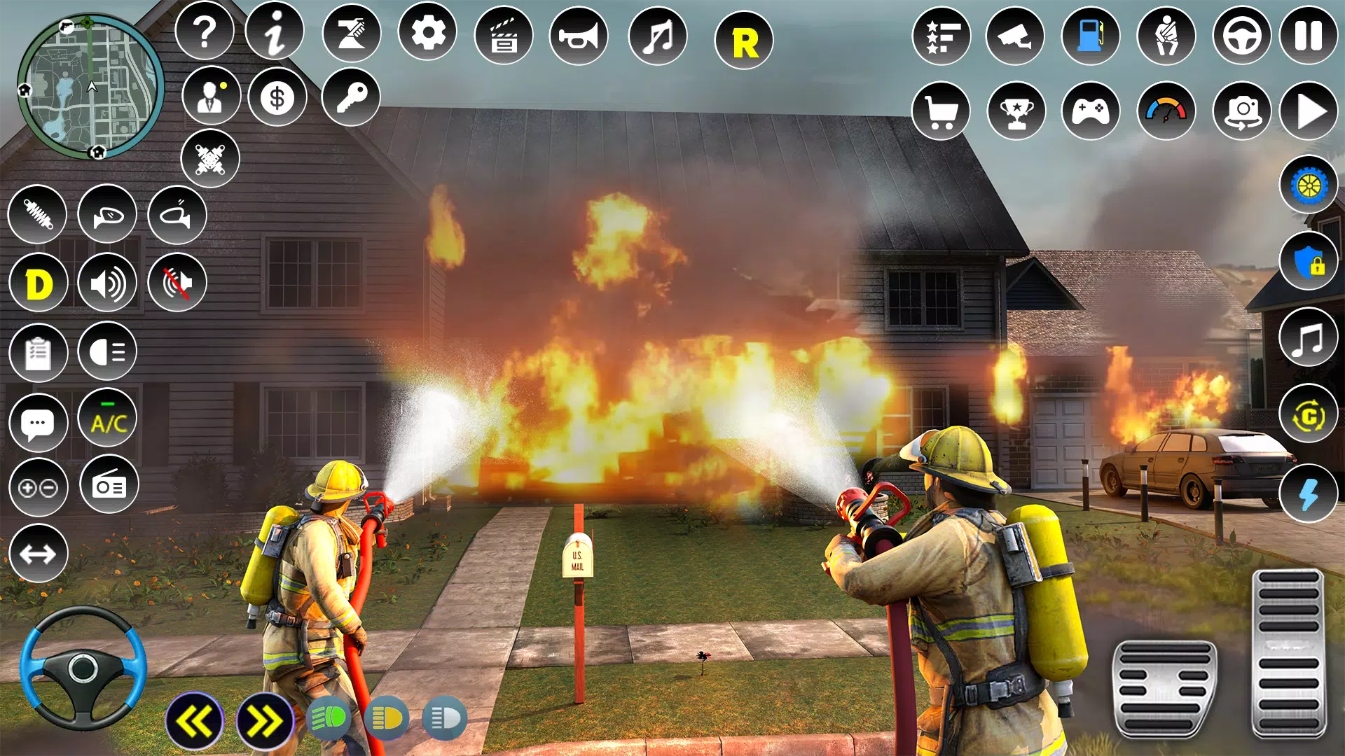 Firefighter :Fire Brigade Game Captura de pantalla 1