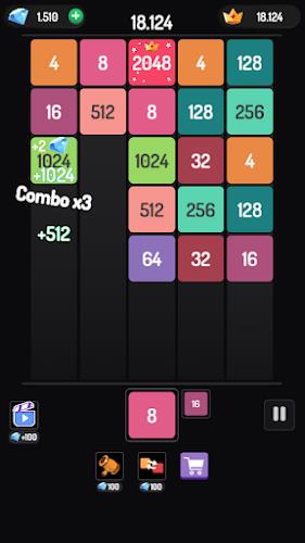 X2 Blocks - 2048 Merge Game 스크린샷 2