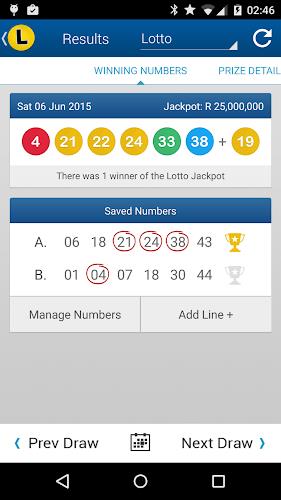 SA Lotto & Powerball Results 스크린샷 2